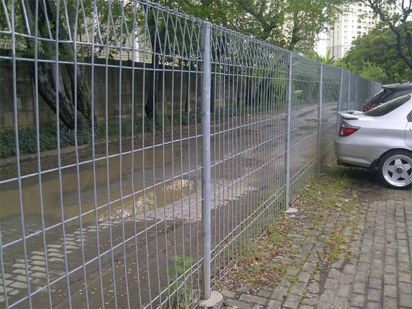 BRC fence is used as safety fence in the parking lot.