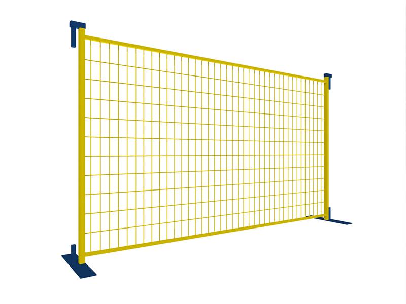 A drawing of 6' × 10' Canada temporary fence.
