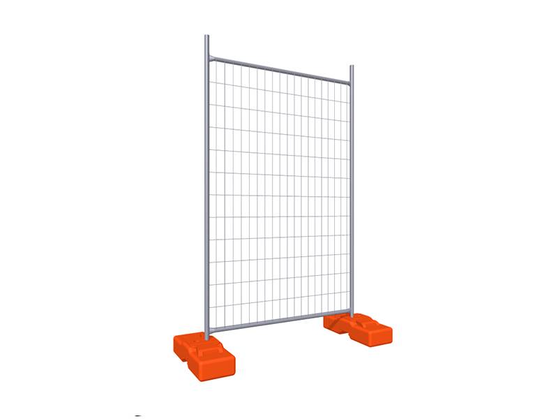 Half panel custom temporary fence drawing.