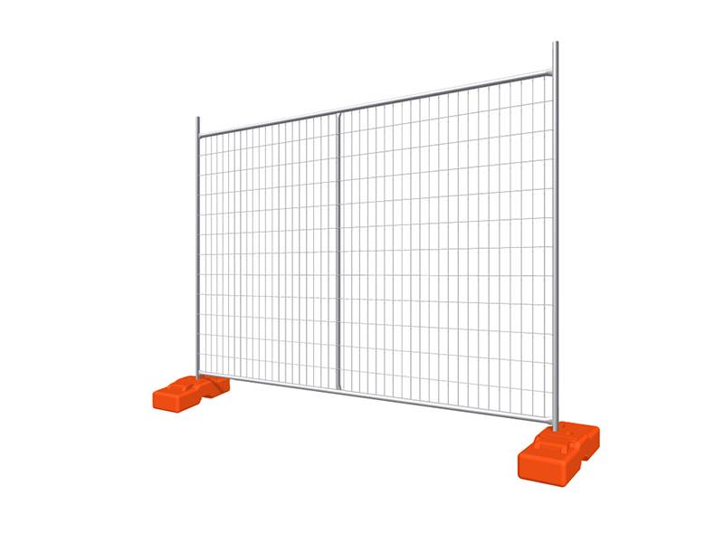 Heavy duty custom temporary fence drawing.