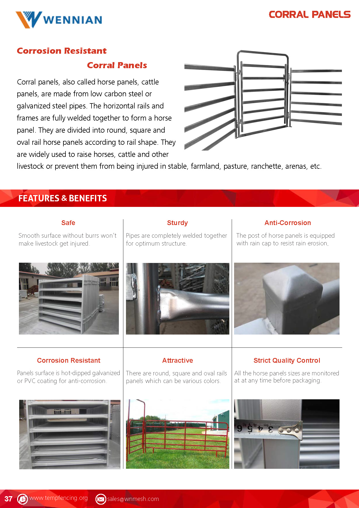 Several hot dipped galvanized corral panels with corral panel gates on white background.